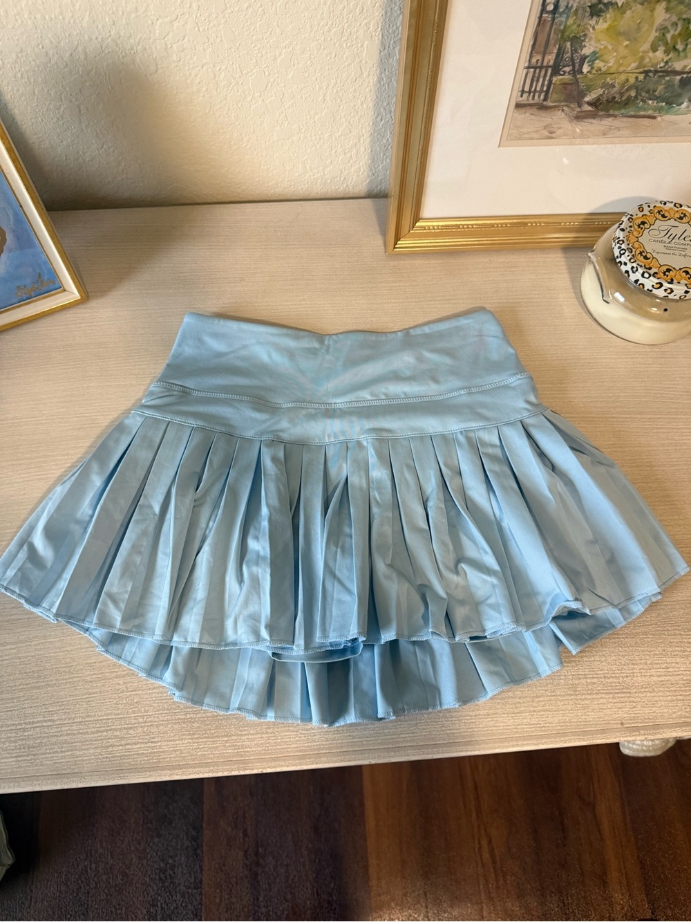 Light Blue Goldhinge Pleated Tennis Skirt